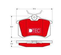 TRW GDB823DTE Brake pad set