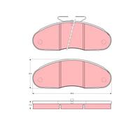 TRW GDB827 Brake pad set