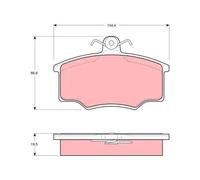 Brake pads GDB863 TRW for VOLVO 340-360 340-360 Saloon
