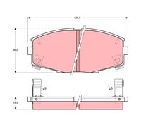 Brake pads GDB880 TRW for TOYOTA SUPRA