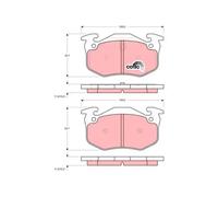 TRW GDB905 Brake pad set