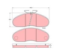 Brake pads GDB948 TRW for RENAULT TRUCKS MESSENGER Platform/Chassis B Van