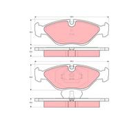 TRW Disc Brake Pad Set GDB969 – for SAAB 900 & 9000