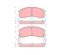 TRW GDB981 Brake pad set