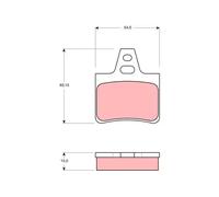 Brake pads GDB986 TRW for CITROËN XM XANTIA XM Estate