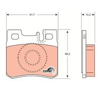 TRW GDB987 Brake pad set