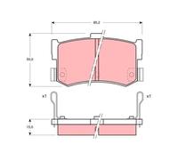 TRW GDB994 Brake pad set