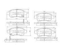 Brake pads J3602086 NIPPARTS for TOYOTA YARIS/VITZ
