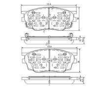 Brake pads J3603055 NIPPARTS for MAZDA 6 Hatchback 6 Saloon