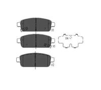 Brake pads KBP-1013 KAVO PARTS for OPEL CHEVROLET VAUXHALL