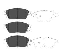 BRAKE PAD SET DISC BRAKE KBP-1014 FOR VAUXHALL ZAFIRA/Mk/II ASTRA/VI MOKKA 1.4L