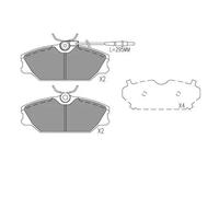 Brake pads KBP-1022 KAVO PARTS for RENAULT MEGANE I Coach SAFRANE Mk II MEGANE I