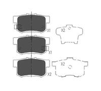 Brake pads KBP-2009 KAVO PARTS for FIAT HONDA