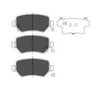 Brake pads KBP-4020 KAVO PARTS for OPEL KIA