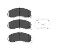 Brake pads KBP-4021 KAVO PARTS for KIA K2500 Platform/Chassis K2700