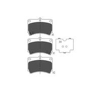 BRAKE PAD SET DISC BRAKE KBP-4501 FOR KIA RETONA/Closed/Off-Road/Vehicle RIO RIO