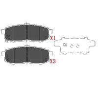 BRAKE PAD SET DISC BRAKE KBP-4555 FOR MAZDA MPV/Mk/II L3 2.3L RF5C 2.0L 4cyl