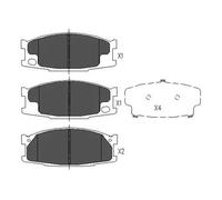 Brake pads KBP-5539 KAVO PARTS