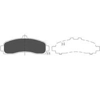 BRAKE PAD SET DISC BRAKE KBP-6505 FOR NISSAN CGA3DE 1.3L CG10DE 1.0L TD15 1.5L