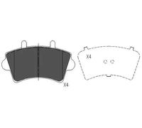 Brake pads KBP-6563 KAVO PARTS for RENAULT OPEL NISSAN