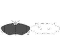 BRAKE PAD SET DISC BRAKE KBP-6566 FOR RENAULT TRAFIC/II/Rodeo/Platform/Chassis