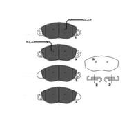 Brake pads KBP-6586 KAVO PARTS for NISSAN CABSTAR E