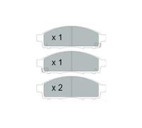Brake pads KBP-6599 KAVO PARTS for NISSAN NV200 / EVALIA Bus NV200 Van