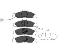 Brake pads KBP-7502 KAVO PARTS for SSANGYONG DAEWOO