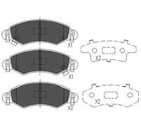 BRAKE PAD SET DISC BRAKE KBP-8508 FOR SUZUKI WAGON/SORIO/Hatchback/R+/MPV/WIDE
