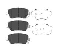 Brake pads KBP-8522 KAVO PARTS for SUZUKI NISSAN OPEL