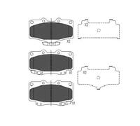 BRAKE PAD SET DISC BRAKE KBP-9054 FOR TOYOTA HILUX/MIGHTY/TIGER/VI/Pickup 2.4L