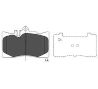 Brake pads KBP-9071 KAVO PARTS for LEXUS LS
