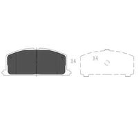 Brake pads KBP-9109 KAVO PARTS for TOYOTA STARLET COROLLA Liftback COROLLA CAMRY