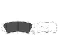 BRAKE PAD SET DISC BRAKE KBP-9118 FOR LEXUS TOYOTA PRADO LAND/CRUISER/100 4.7L
