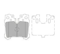 BRAKE PAD SET DISC BRAKE KBP-9122 FOR LEXUS 8GR-FXS/FKS 3.5L V35A-FTS 3.4L 6cyl
