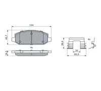 Bosch 0986424440 Brake Pad Set (BP2362)