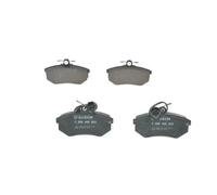 Bosch BP690 - Brake Pads Car Front Axle - Bosch Quality - Reduced Noise and Dust - ECE-R90 Certified - Copper-Free - 1 Set of 4 Pads - With Accessories