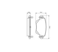 Brake pads Low-Metallic 0 986 494 046 BOSCH