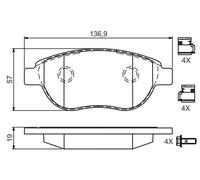 Bosch Brake Pad 986494602 – Fits Citroën & Peugeot