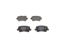 Bosch BP1120 - Brake Pads Car Rear Axle - Bosch Quality - Reduced Noise and Dust - ECE-R90 Certified - Copper-Free - 1 Set of 4 Pads - With Accessories