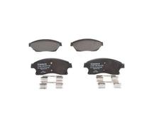 Bosch Brake Pads BP1355 - Front Axle - ECE-R90, Copper-Free Low Noise/Dust - Set (4) with Accessories