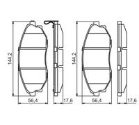 New Brake Pad Set, disc brake for CHEVROLET CHEVROLET (SGM):EPICA,TOSCA