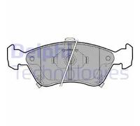 Brake pads Low-Metallic LP1231 DELPHI for TOYOTA AVENSIS AVENSIS Liftback