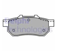Delphi Brake Pads Rear With Anti-Squeak Plate For Honda Civic Civic Del Sol Jazz