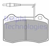 Brake pads Low-Metallic LP1457 DELPHI for PEUGEOT 406 Coupe