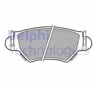 Delphi LP1553 Rear Brake Pads Set for Vauxhall Astra Zafira Corsa