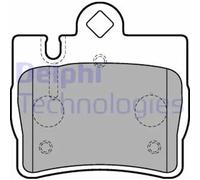 BRAKE PAD SET DISC BRAKE LP1697 FOR MERCEDES-BENZ OM648.960/613.960 3.2L 6cyl