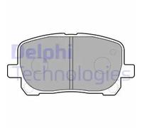Brake pads Low-Metallic LP1711 DELPHI for TOYOTA AVENSIS VERSO