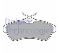 Brake pads Low-Metallic LP1715 DELPHI for CITROËN C3 I C3 Pluriel C2