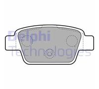 Brake pads Low-Metallic LP1719 DELPHI for FIAT ALFA ROMEO LANCIA